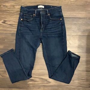 Ann Taylor Loft Cropped Skinny Jeans